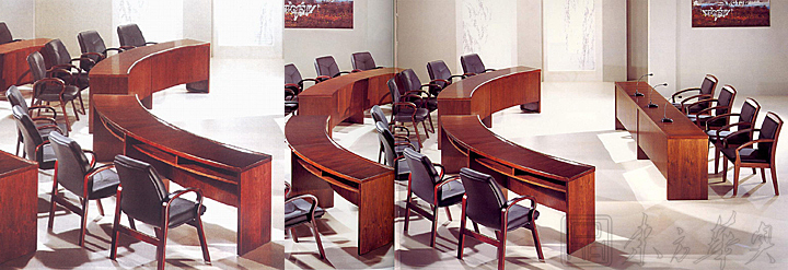 会议台|会议条桌|办公家具|实木会议条桌|弧形会议条桌